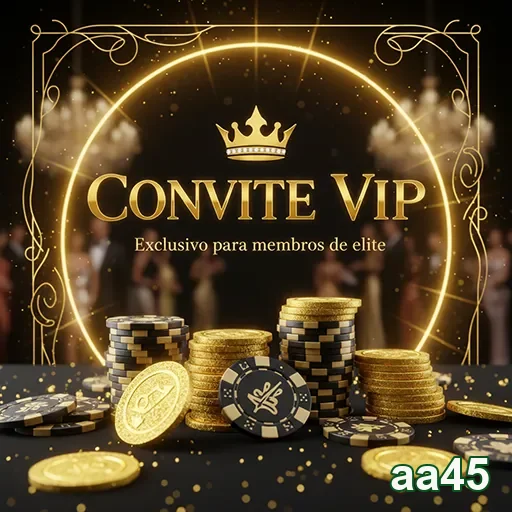 Convite VIP para evento de cassino, exclusivo do site aa45.