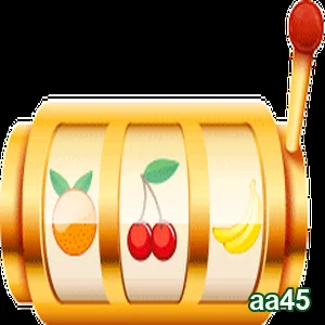 Animação de uma máquina caça-níqueis no site aa45, destacando seus gráficos vibrantes e movimento dinâmico.